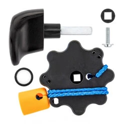 Hörmann Torgriffgarnitur, Kunststoff Schwarz, Für Schwingtore -Garagentor Serie 1024001 hoermann torgriffgarnitur kunststoff schwarz fuer schwingtore lieferumfang