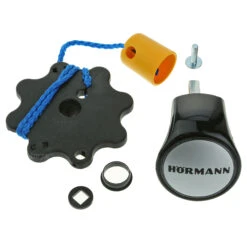 Hörmann Torgriffgarnitur, Kunststoff Schwarz, Für Schwingtore -Garagentor Serie 1024001 hoermann torgriffgarnitur kunststoff schwarz fuer schwingtore version 2