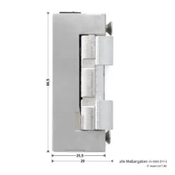 Hörmann E-Öffner Mit Tagesfalle (lose) Für THP Haustüren -Garagentor Serie 274661 hoermann e oeffner mit tagesfalle lose fuer thp haustueren seitenansicht masse