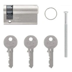 Hörmann Profil-Halbzylinder, 45,5 + 10 Mm, Links, TS 16 -Garagentor Serie 3014860 hoermann profil halbzylinder 45 5 10 mm links ts 16 lieferumfang einzeln