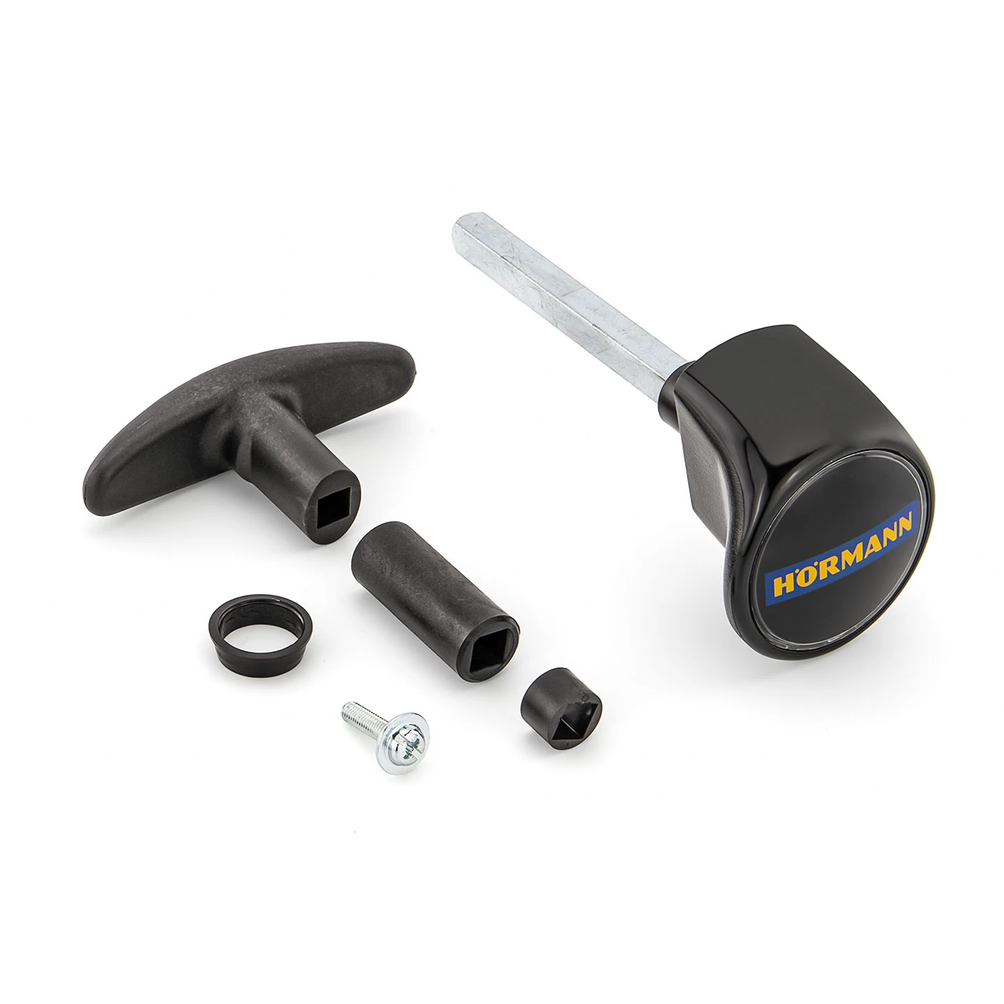 Hörmann Torgriffgarnitur Schwarz, Stiftlänge 113 Mm, TS 42 1 Hörmann Torgriffgarnitur Schwarz, Stiftlänge 113 Mm, TS 42