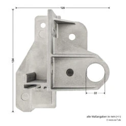 Hörmann Aufsetzstück, Beschlagsart N, Rechts -Garagentor Serie 3027694 hoermann aufsetzstueck beschlagsart n rechts bemassung 2