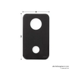 Hörmann Torgriffgarnitur, TS 42,5 Mm, Kunststoff Schwarz, PZ -Garagentor Serie 3053601 hoermann torgriffgarnitur kunststoff schwarz pz ts 42 5 breite laenge