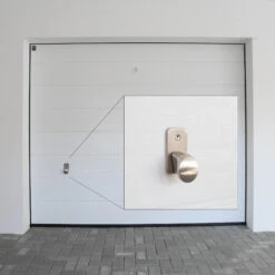 Hörmann Torgriffgarnitur, TS 42,5 Mm, Edelstahl Gebürstet, PZ -Garagentor Serie 3059741 hoermann torgriffgarnitur ts 425 mm edelstahl gebuerstet pz anwendungsbeispiel