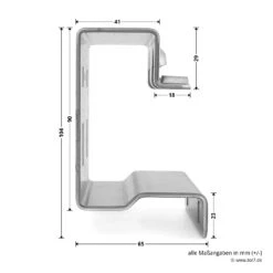 Hörmann Federstopperkonsole -Garagentor Serie 3073628 hoermann federstopperkonsole seitenmasse