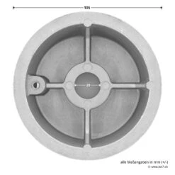 Hörmann Seiltrommel, Beschlag N, L, Rechts, Baureihe 20/30 -Garagentor Serie 3093538 hoermann seiltrommel rechts fuer garagen sektionaltore br 30 masse durchfuehrung innen