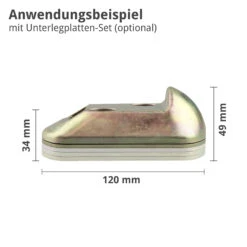 Hörmann Auflaufbock Als Bodenanschlag Für Drehtore -Garagentor Serie 436234 hoermann auflaufbock als bodenanschlag fuer drehtore anwendung