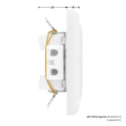 Hörmann Innentaster TUPS 2 Für Unterputzsender -Garagentor Serie 436266 hoermann taster tups 2 anschluesse oben