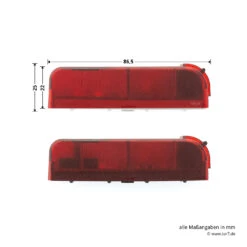 Hörmann Einweg-Lichtschranke EL 101 -Garagentor Serie 436294 hoermann einweg lichtschranke el 101 breite laenge seitenansicht