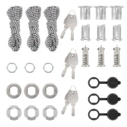 Hörmann Notentriegelung NET 5-3, 3er Set, Gleichschließend -Garagentor Serie 436999 hoermann notentriegelung net 5 3 3er set gleichschl lieferumfang