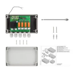 Hörmann 4-Kanal-Relais-Empfänger HER 4, 40 MHz -Garagentor Serie 437065 hoermann 4 kanal relais empfaenger her 4 40 mhz lieferumfang