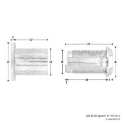 Hörmann Notentriegelungsschloss NET 5 -Garagentor Serie 437190 hoermann notentriegelungsschloss net 5 umfang