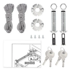 Hörmann Notentriegelung NET 4-2, 2er-Set, Gleichschließend -Garagentor Serie 437198 hoermann notentriegelung net 4 2 2er set gleichschliessend lieferumfang