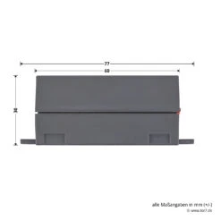 Hörmann 1-Kanal-Empfänger HE 1, 26,995 MHz -Garagentor Serie 437241 hoermann 1 kanal empfaenger he 1 26 995 mhz hoehe laenge