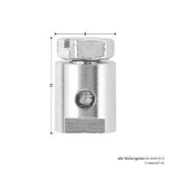 Hörmann Notentriegelung NET 7 9 Hörmann Notentriegelung NET 7 -Garagentor Serie 437256 hoermann notentriegelung net 7 detailansicht masse schraube