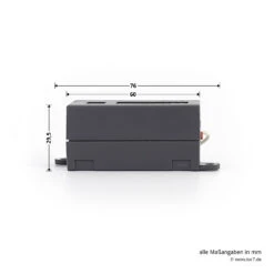 Hörmann 1-Kanal-Empfänger HE 1, 868 MHz 9 Hörmann 1-Kanal-Empfänger HE 1, 868 MHz -Garagentor Serie 437404 hoermann 1 kanal empfaenger he 1 868 mhz seitenansicht breite laenge