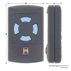 Hörmann Handsender HSM 4, 868 MHz -Garagentor Serie 437442 hoermann handsender hsm 4 868 mhz masse