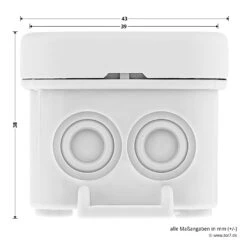 Hörmann 2-Kanal-Relais-Empfänger HET 2, 868 MHz -Garagentor Serie 437485 hoermann 2 kanal relais empfaenger het 2 868 mhz breite hoehe