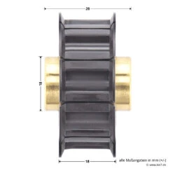 Hörmann Antriebsscheibenhalter Mit Antriebsscheibe Für FS10 -Garagentor Serie 437747 hoermann antriebsscheibenhalter mit antriebsscheibe fuer fs10 masse scheibe