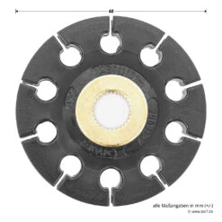 Hörmann Antriebsscheibenhalter Mit Antriebsscheibe Für FS10 -Garagentor Serie 437747 hoermann antriebsscheibenhalter mit antriebsscheibe fuer fs10 scheibe durchmesser