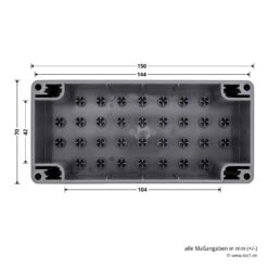 Hörmann Leer-Gehäuse-Unterteil IP 54 -Garagentor Serie 438266 hoermann leer gehaeuse unterteil ip 54 breite laenge