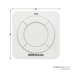 Hörmann Funk-Innentaster FIT 4, BiSecur -Garagentor Serie 439741 hoermann funk innentaster fit 4 bisecur draufsicht masse