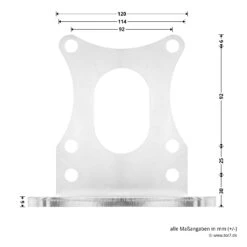 Hörmann Befestigungswinkel, VersaMatic -Garagentor Serie 439985 hoermann befestigungswinkel versamatic masse lange seite