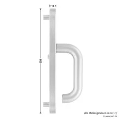 Hörmann FS Panikgarnitur D110 Langschild PZ ES2, Alu -Garagentor Serie 449891 hoermann fs panikgarnitur d110 pz es2 langschild alu f1 griff 1