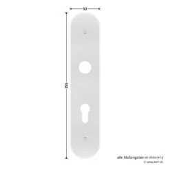Hörmann FS Panikgarnitur D110 Langschild PZ ES2, Alu -Garagentor Serie 449891 hoermann fs panikgarnitur d110 pz es2 langschild alu f1 platte masse