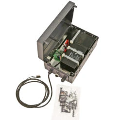 Hörmann RotaMatic Akku Solar Drehtorantrieb -Garagentor Serie 4510992 hoermann rotamatic akku solar 1 fluegelig drehtorantrieb steuerung geoeffnet