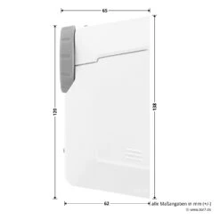 Hörmann Funk-Türschlossantrieb SmartKey -Garagentor Serie 4511787 hoermann funk tuerschlossantrieb smartkey weiss masse seite