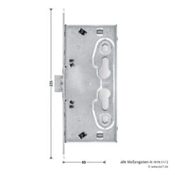 Hörmann Panikschloss Mit Wechselfunktion E, PZ, Li/re -Garagentor Serie 451215 hoermann panikschloss mit wechselfunktion pz li re bemassung