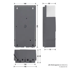 Hörmann Steuerung RollMatic, Ohne Funk -Garagentor Serie 4512850 hoermann steuerung rollmatic ohne funk bemassung