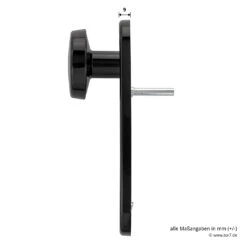 Hörmann Feuerschutz-Wechselgarnitur Typ D110 In Kunststoff Schwarz -Garagentor Serie 454685 hoermann feuerschutz wechselgarnitur typ d 110 in kunststoff schwarz griff aussen tiefe