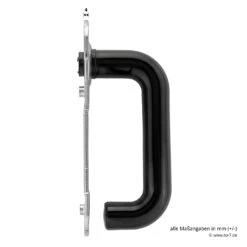 Hörmann Feuerschutz-Wechselgarnitur Typ D110 In Kunststoff Schwarz -Garagentor Serie 454685 hoermann feuerschutz wechselgarnitur typ d 110 in kunststoff schwarz griff innen tiefe