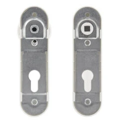 Hörmann FS Wechselgarnitur D110 Kurzschild PZ, Weiß -Garagentor Serie 454688 hoermann fs wechselgarnitur d 110 pz kurzschild polyamid weiss gleitlager rueckseite