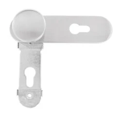 Hörmann FS Wechselgarnitur D110 Kurzschild PZ, Edelstahl -Garagentor Serie 454690 hoermann fs wechselgarnitur d 110 kurzschild pz gleitlager knopf k 130 edelstahl knauf draufsicht