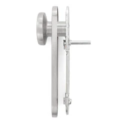 Hörmann FS Wechselgarnitur D110 Kurzschild PZ, Edelstahl -Garagentor Serie 454690 hoermann fs wechselgarnitur d 110 kurzschild pz gleitlager knopf k 130 edelstahl knauf seitenansicht