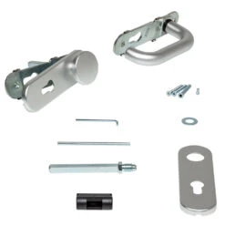 Hörmann Feuerschutz-Wechselgarnitur Typ D110 PZ, Aluminium 16 Hörmann Feuerschutz-Wechselgarnitur Typ D110 PZ, Aluminium -Garagentor Serie 454691 hoermann fs wechselgarnitur d 110 antipanik detailansicht