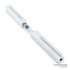 Hörmann FS Panik-Drückergarnitur D110 Rosette PZ, Alu -Garagentor Serie 454735 hoermann fs panikgarnitur d110 pz rosette alu f1 gleitlager stift anwendungsbeispiel