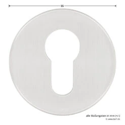 Hörmann FS Wechselgarnitur D110 Rosette PZ, Edelstahl 17 Hörmann FS Wechselgarnitur D110 Rosette PZ, Edelstahl -Garagentor Serie 454742 hoermann fs wechselgarnitur d110 pz rosette edelstahl gleitlager durchmesser