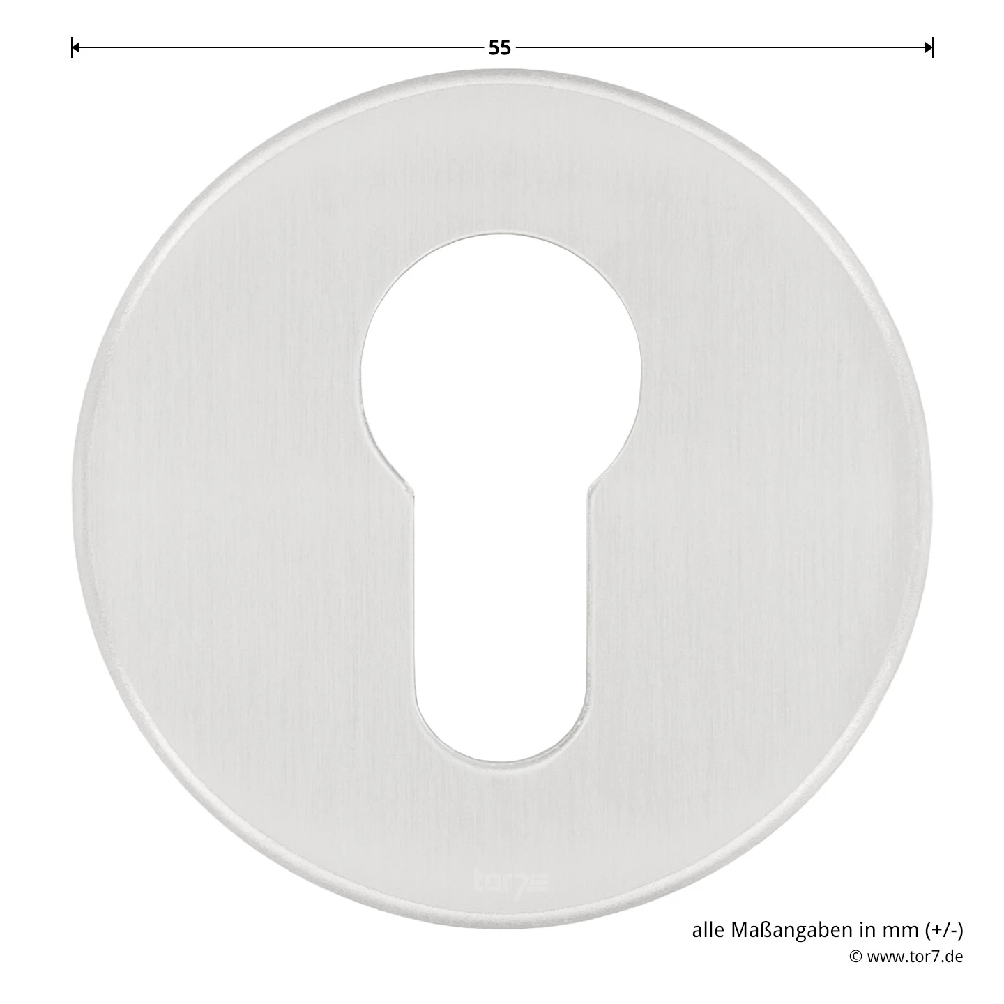 Hörmann FS Wechselgarnitur D110 Rosette PZ, Edelstahl 9 Hörmann FS Wechselgarnitur D110 Rosette PZ, Edelstahl – Bild 9
