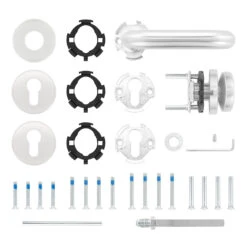 Hörmann FS Wechselgarnitur D110 Rosette PZ, Edelstahl 13 Hörmann FS Wechselgarnitur D110 Rosette PZ, Edelstahl -Garagentor Serie 454742 hoermann fs wechselgarnitur d110 pz rosette edelstahl gleitlager lieferumfang