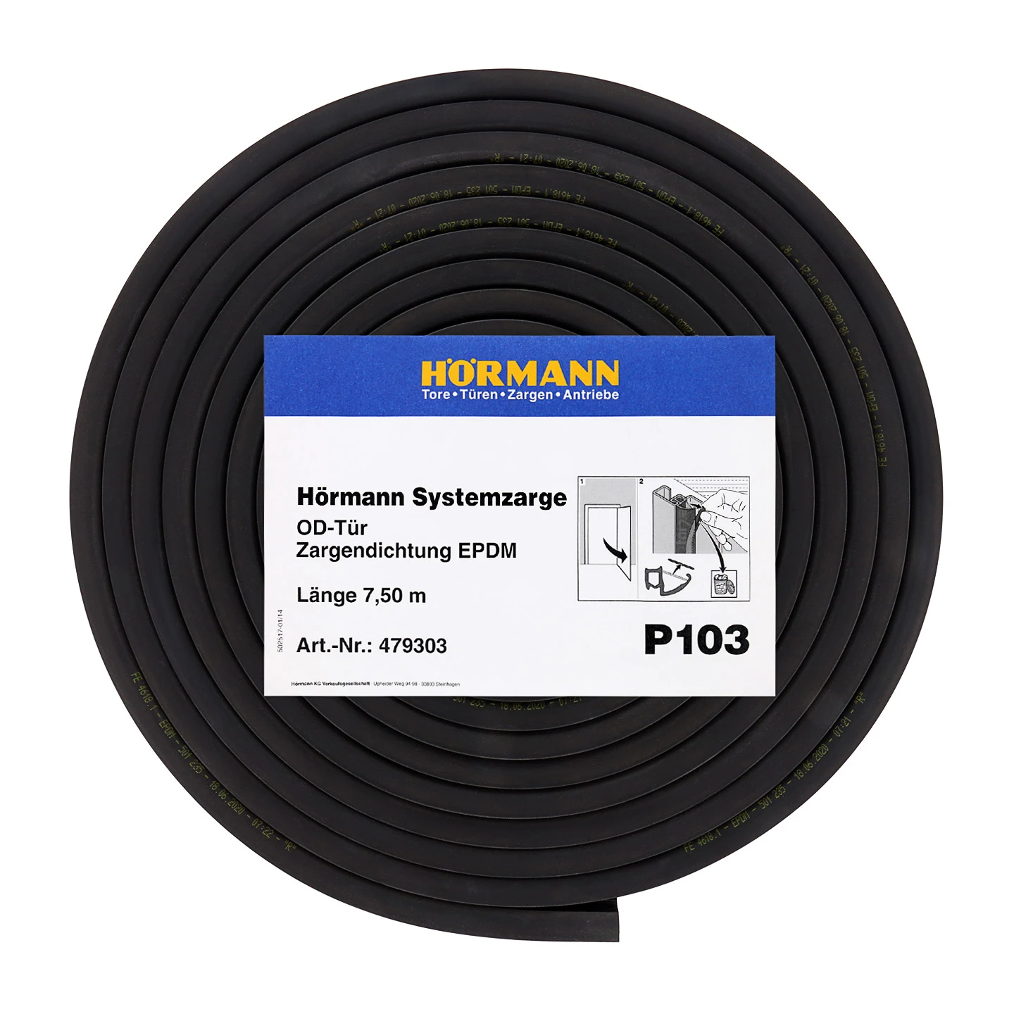 Hörmann Zargendichtung P103, 7500 Mm 1 Hörmann Zargendichtung P103, 7500 Mm
