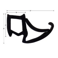 Hörmann Zargendichtung P103, 7500 Mm 9 Hörmann Zargendichtung P103, 7500 Mm -Garagentor Serie 479303 hoermann zargendichtung p103 7500 mm masse