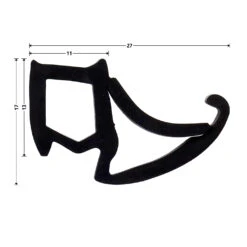 Hörmann Zargendichtung Mit Dichtungskeilen P111, 5500 Mm -Garagentor Serie 479304 hoermann zargendichtung mit dichtungskeilen p111 5500 mm masse