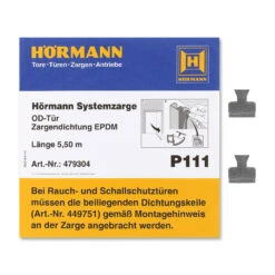 Hörmann Zargendichtung Mit Dichtungskeilen P111, 5500 Mm -Garagentor Serie 479304 hoermann zargendichtung mit dichtungskeilen p111 5500 mm zubehoer