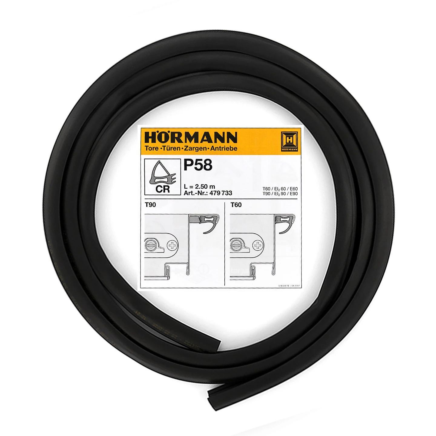 Hörmann Dichtung Mittelstoß P58, 2500 Mm 1 Hörmann Dichtung Mittelstoß P58, 2500 Mm