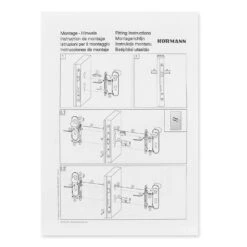 Hörmann FS Wechselgarnitur D210 Kurzschild PZ, Edelstahl -Garagentor Serie 545723 hoermann fs wechselgarnitur d210 pz kurzschild edelstahl gleitlager anleitung