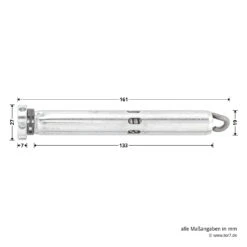 Hörmann Federbandbolzen FH 615-20 -Garagentor Serie 547584 hoermann federbandbolzen fh 615 20 verzinkt masse